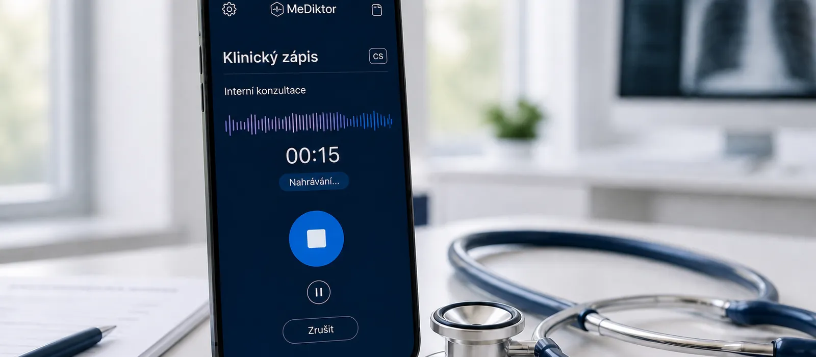 MeDiktor — Nahrajte v mobilu — zápis píše MeDiktor